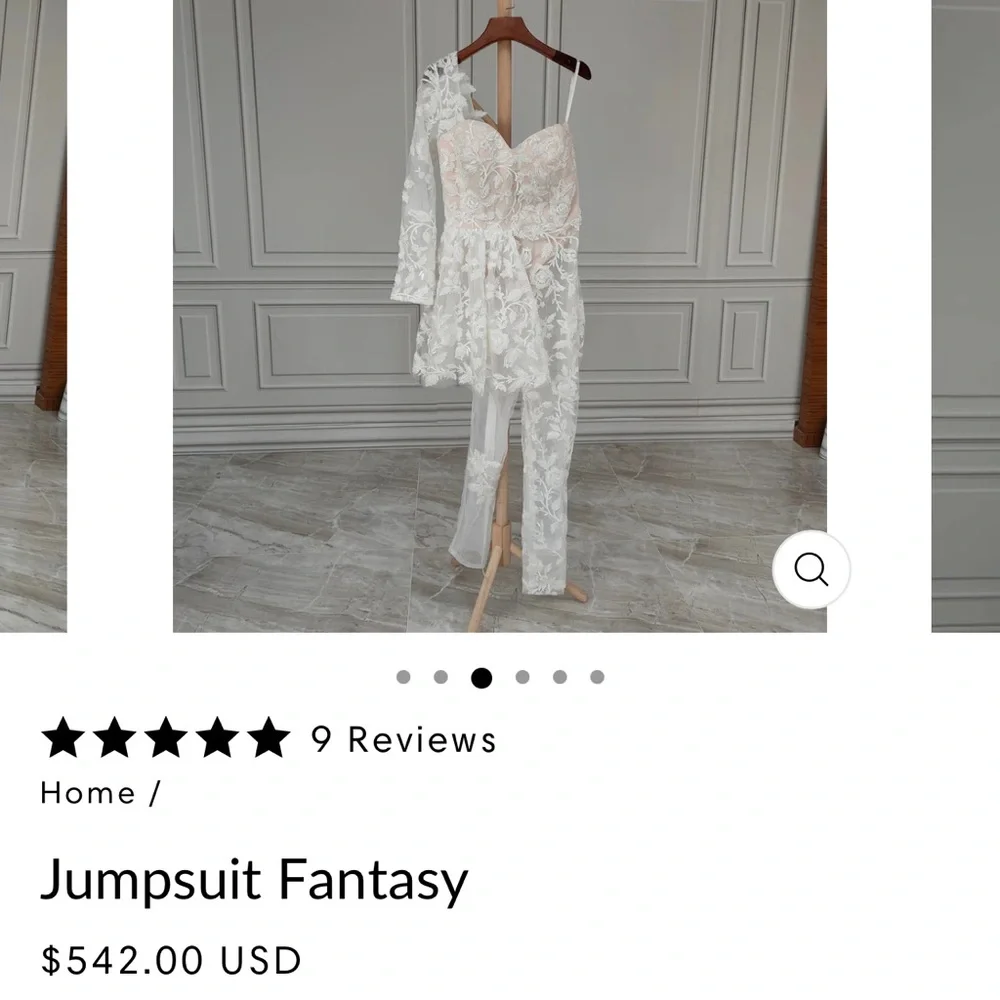 Amazingly beautiful Bridal jumpsuit - Picture 1 of 5